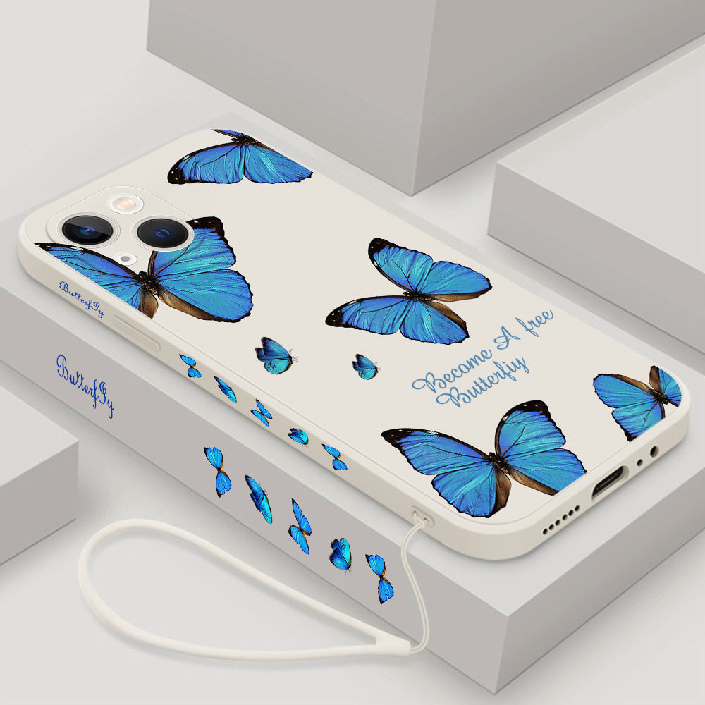 Elegant Butterfly Phone Case for iPhone 11/12/13/14 Pro Max – Stylish and Protective Design