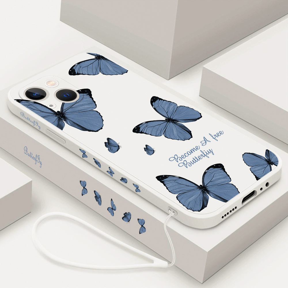 Elegant Butterfly Phone Case for iPhone 11/12/13/14 Pro Max – Stylish and Protective Design